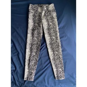 Snakeprint Skinny Dress Slacks